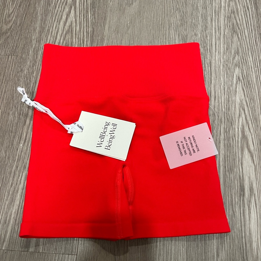 Brand new with tag REVOLVE Red Bike Shorts